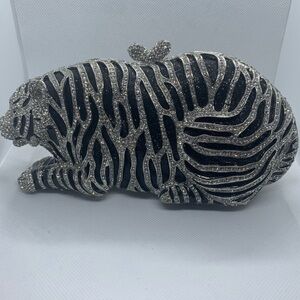 White Tiger Clutch Bag